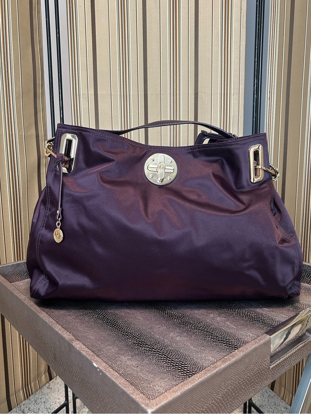 DKNY nylon hobo bag